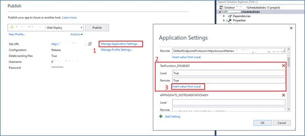 Disabling A Single Function In Azure Functions 1.x Deployed From Visual Studio