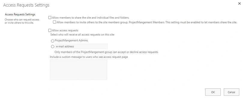 Disabling Access Requests and Controlling Site Sharing with PowerShell