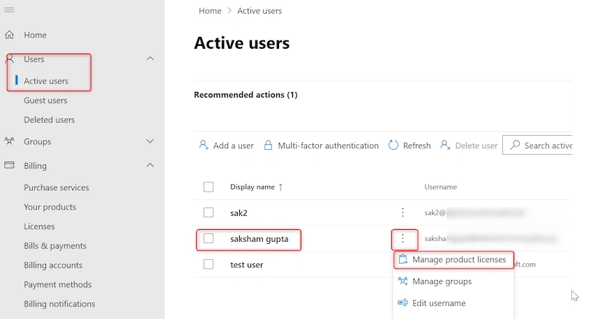 Disable MFA using Azure Portal