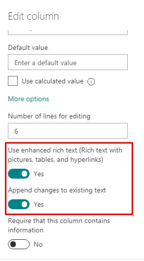 Display Appended Comments Version History from SharePoint List on PowerApps