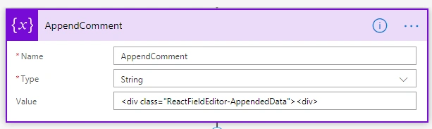 Display Appended Comments Version History from SharePoint List on PowerApps