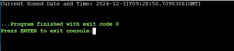 Display Current Zoned Date and Time in Java