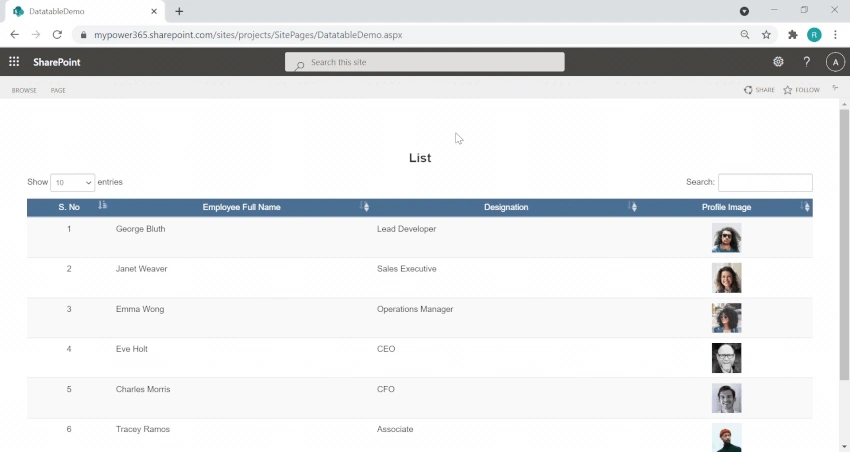 Display SharePoint List or Library items using DataTable JS💡