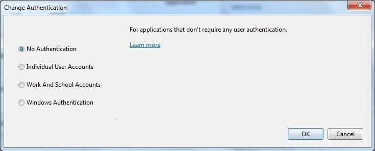No authentication