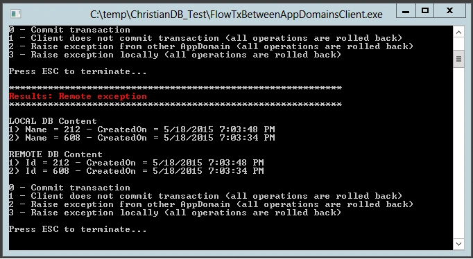 Distributed Transactions With Web API Across Application Domains