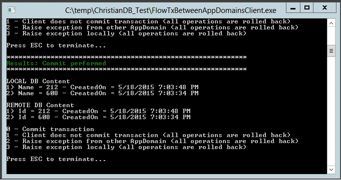Distributed Transactions With Web API Across Application Domains
