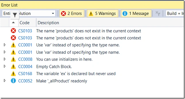 error
