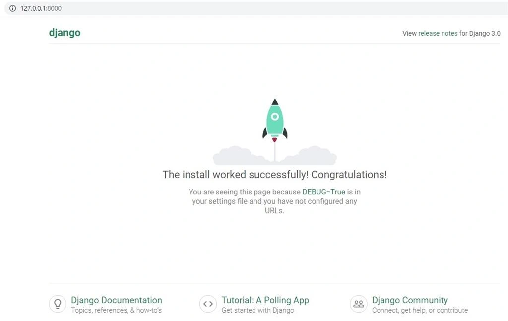 Django - Environment Setup With First App