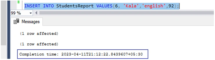 DML Trigger in SQL Server