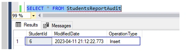 DML Trigger in SQL Server