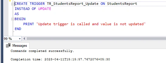 DML Trigger in SQL Server