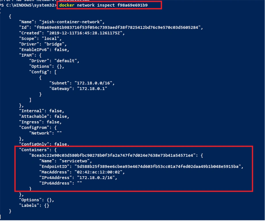 Docker - DNS Based Inter Container Communication For ASP.NET Core WEB API REST Services