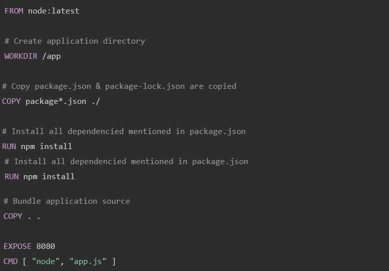 Dockerize Node.js App