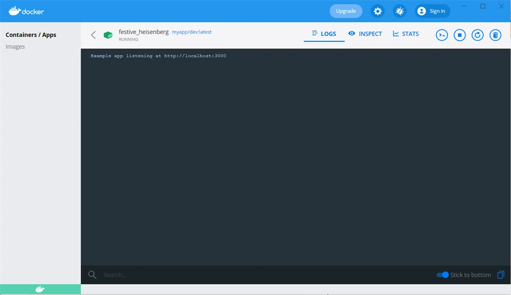 Dockerize Node.js App