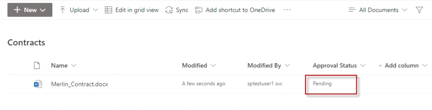 Document Approval In SharePoint Modern Sites