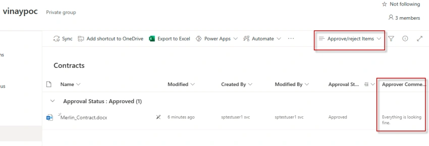 Document Approval In SharePoint Modern Sites