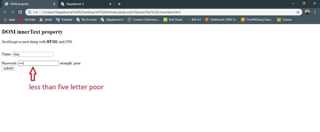 Document Object Model In JavaScript