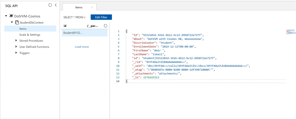DotVVM CRUD Application With Entity Framework And Cosmos DB