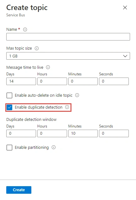 Create Topic