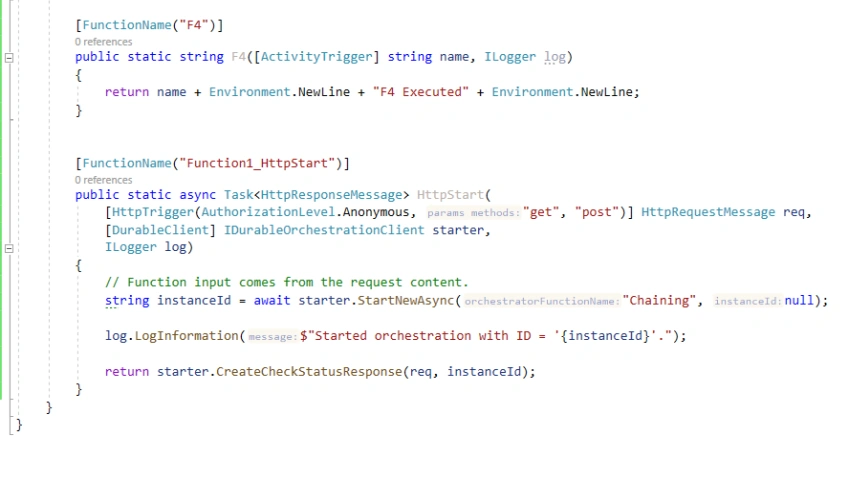 Durable Functions - Patterns - Function chaining