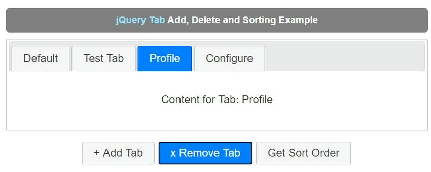 Tab list