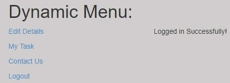 Dynamic menu