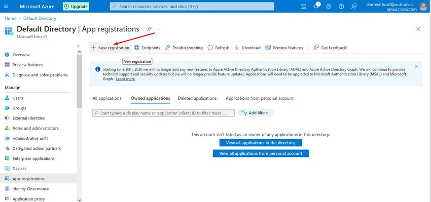 App registration