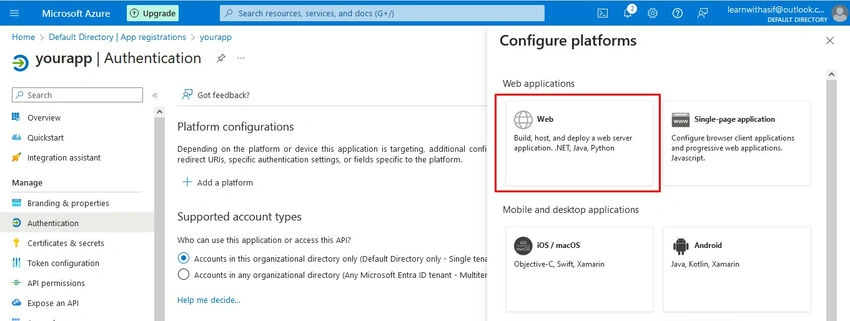 Configure