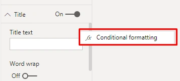 Dynamically Change Visual Title In Power BI