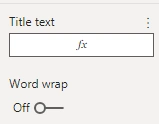Dynamically Change Visual Title In Power BI
