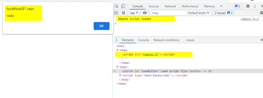 Dynamically Loading a JavaScript File