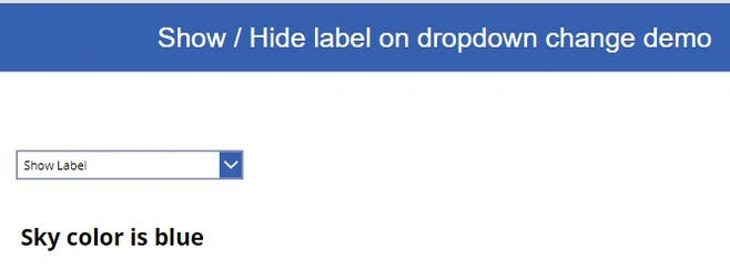 Hide label