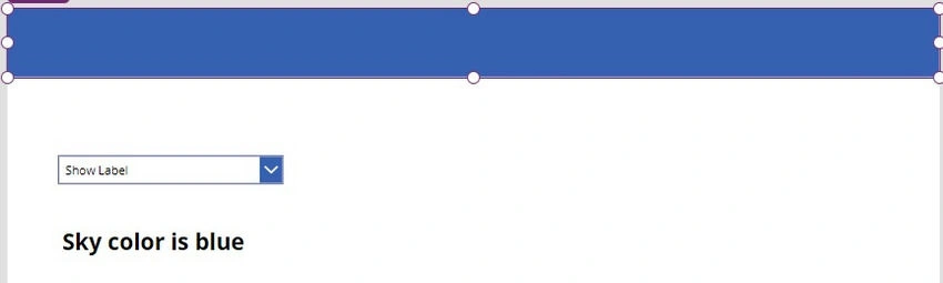 Sky color blue