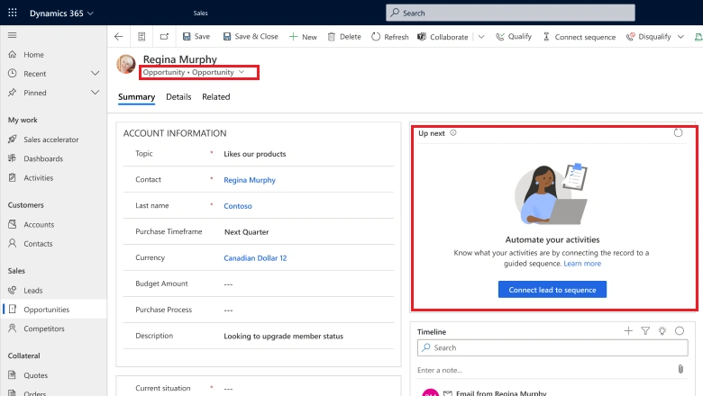 Dynamics 365 – Provision to implement Sequences on any form – Wave 2