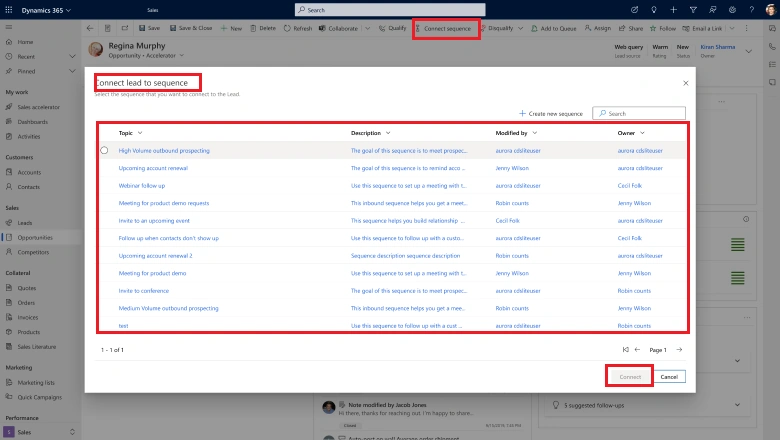 Dynamics 365 – Provision to implement Sequences on any form – Wave 2