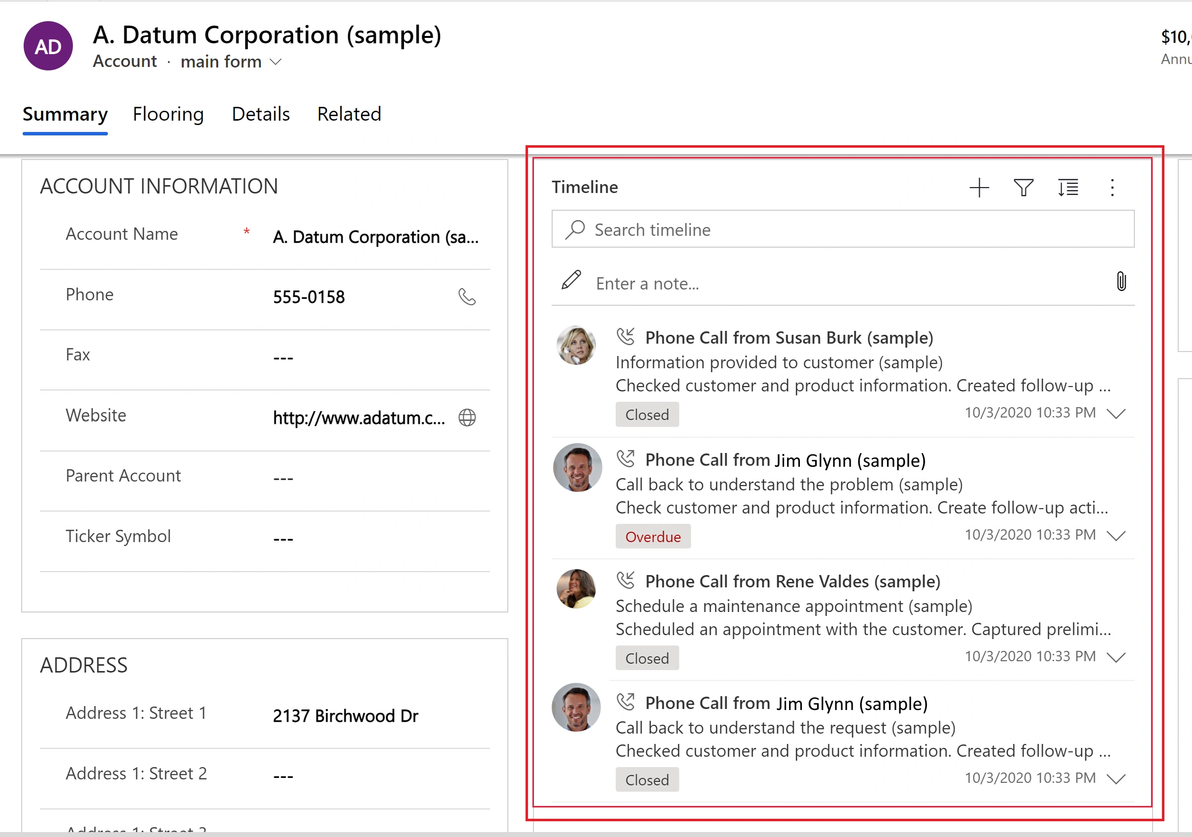 Dynamics 365 – Timeline Control – Wave 2 Enhanced Feature