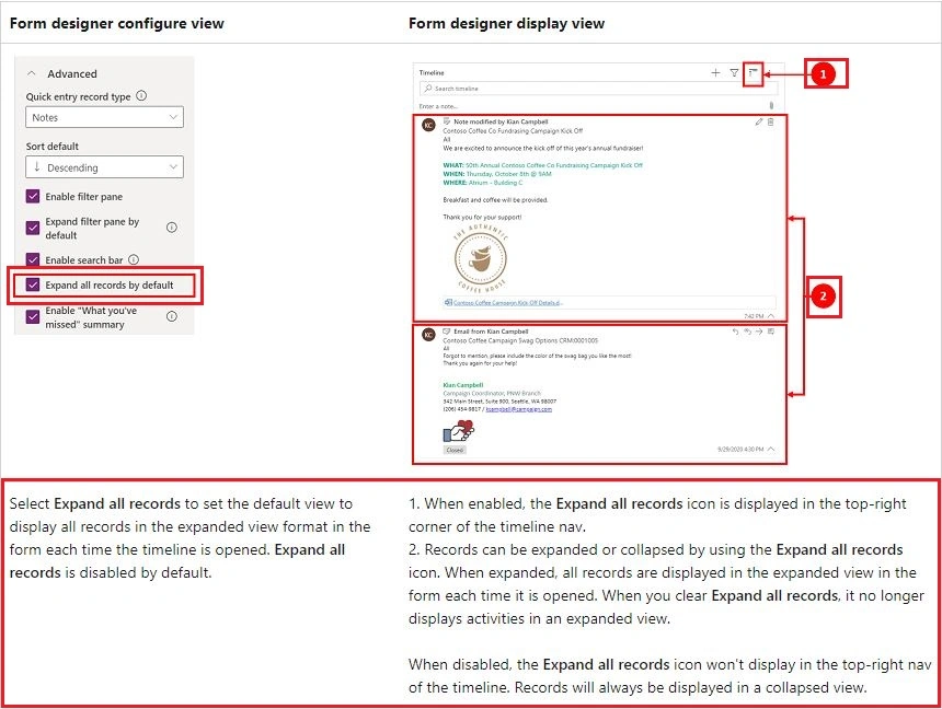 Dynamics 365 – Timeline Control – Wave 2 Enhanced Feature