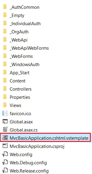 Easily Create A Custom Project Template For MVC With Entity Framework