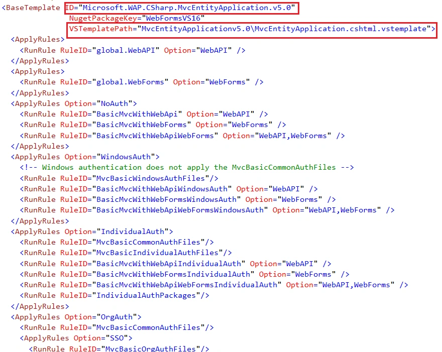 Easily Create A Custom Project Template For MVC With Entity Framework