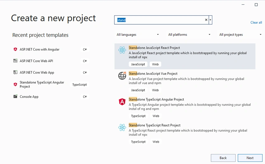 Easy to learn .NET 6.0 and Angular - Getting Started Angular Standalone Template