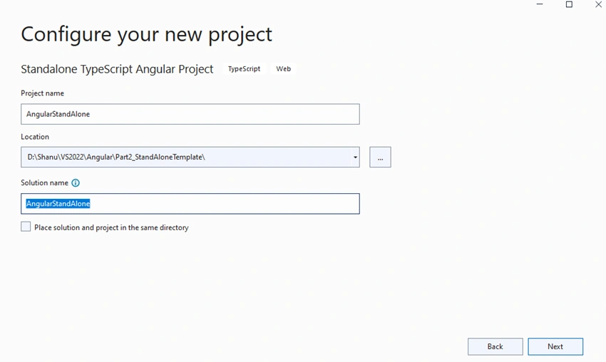Easy to learn .NET 6.0 and Angular - Getting Started Angular Standalone Template