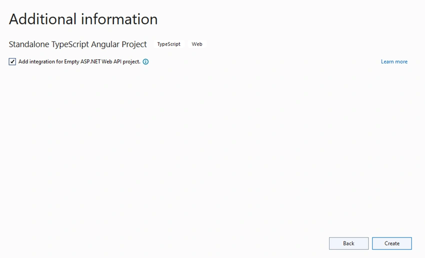 Easy to learn .NET 6.0 and Angular - Getting Started Angular Standalone Template