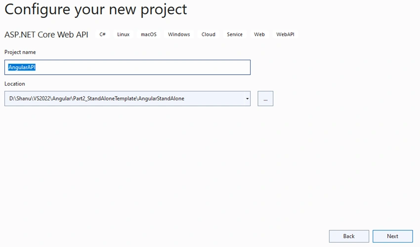 Easy to learn .NET 6.0 and Angular - Getting Started Angular Standalone Template