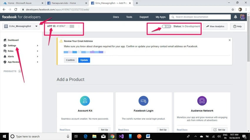 Create App ID