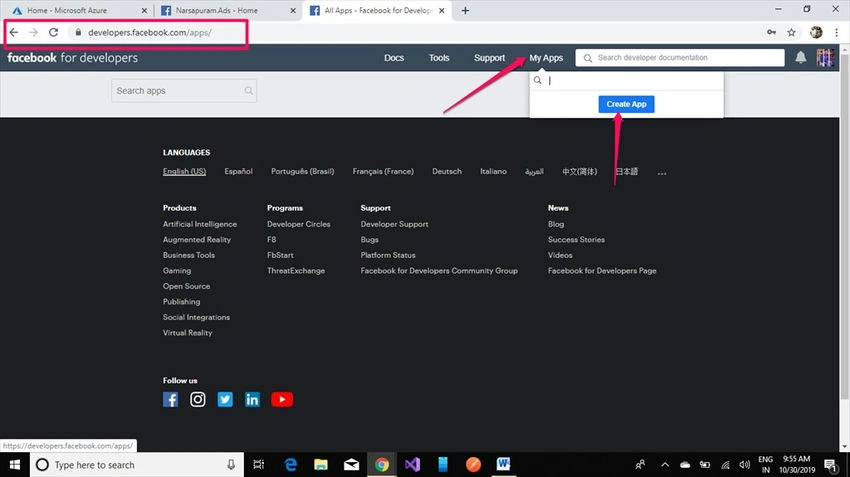 Facebook page