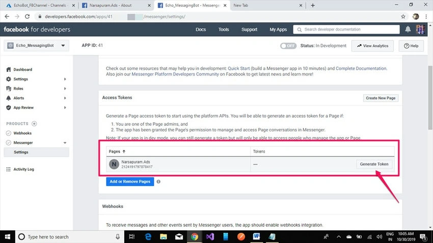 Generate token