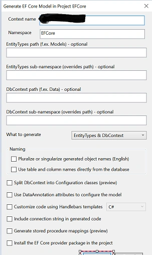 Using EF Core - Power Tools In ASP.NET Core API