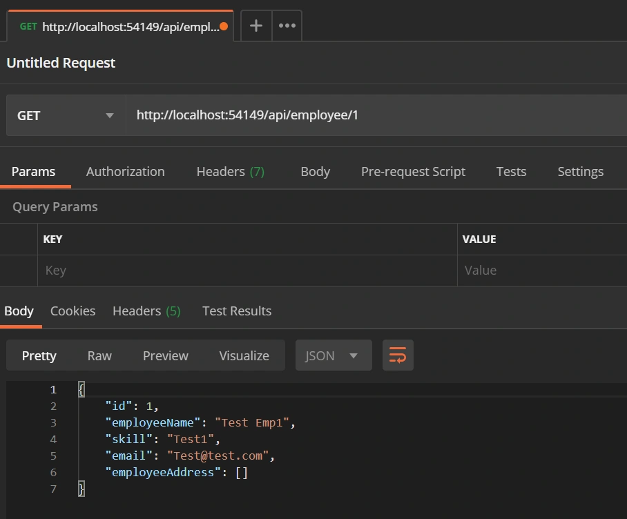 EFCore Implementation Using .NET core