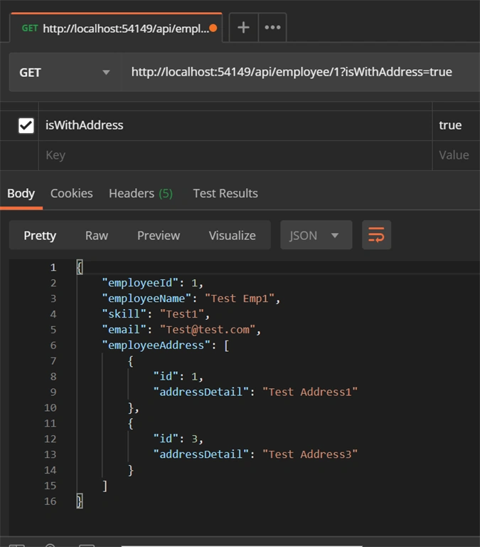 EFCore Implementation Using .NET core