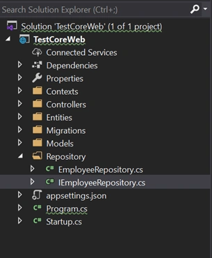 EFCore Implementation Using .NET core